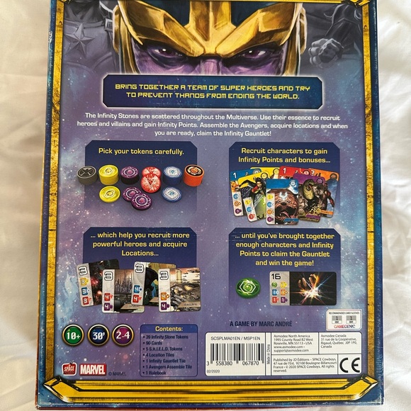 Marvel Infinity Quest Game with Gold and Purple Accents - Picture 3 of 4